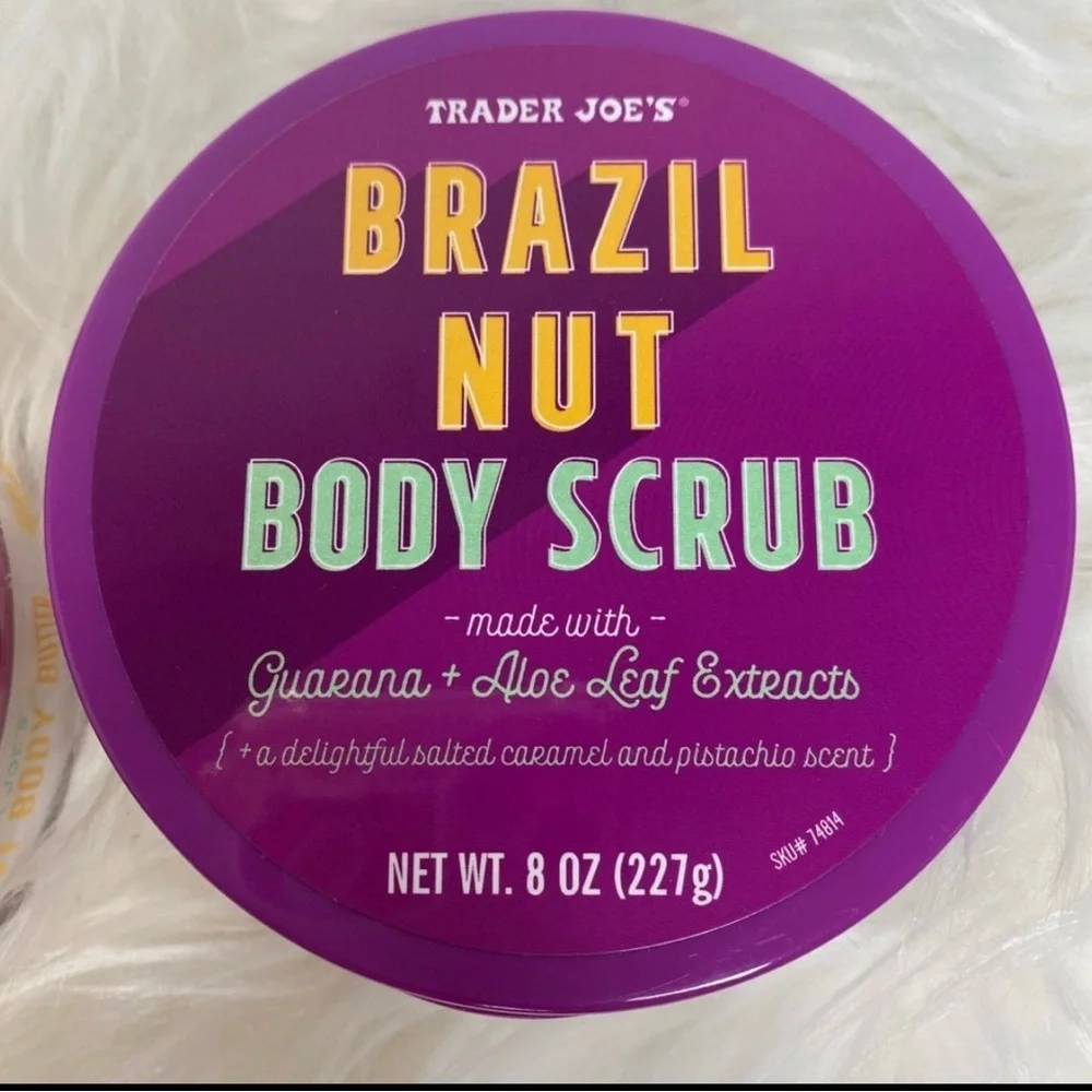 NWT BUNDLE Trader Joe's Brazil Nut Body Butter & Body Scrub